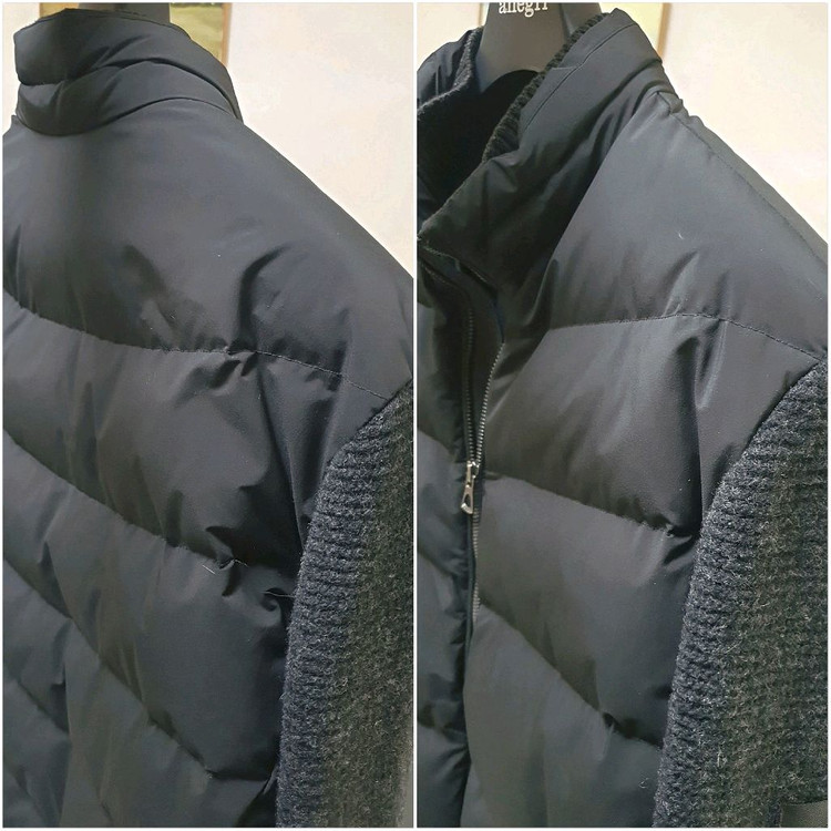 시리즈 구스다운 울혼방 니트 패딩자켓 판매해요 이미지