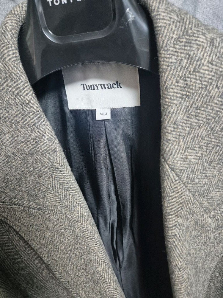 토니웩 23FW 헤링본 더블브레스트 코트 L사이즈 팝니다 이미지