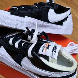 나이키 사카이 블레이저 레더 블랙 230 이미지