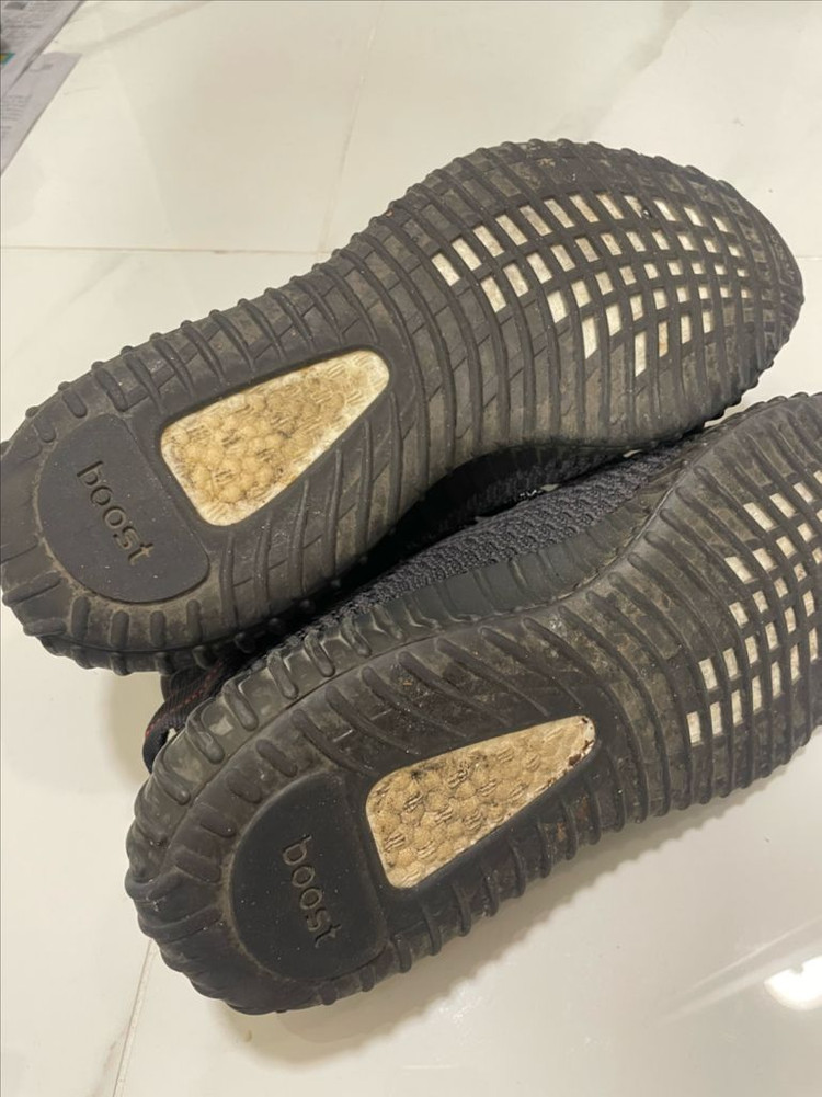 아디다스 이지 부스트 350 V2 블랙 논리플렉티브 275mm 이미지