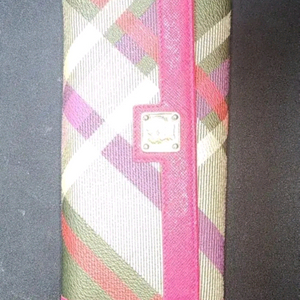 DAKS 닥스 체크 핑크 장지갑(20, 8)거의 새것에 가깝습니다 이미지