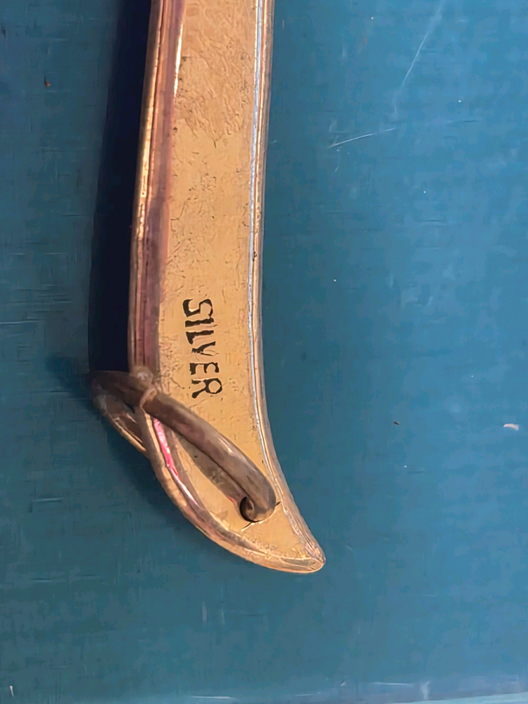 Silver 핸드메이드 빈티지 빗 팬턴트 이미지