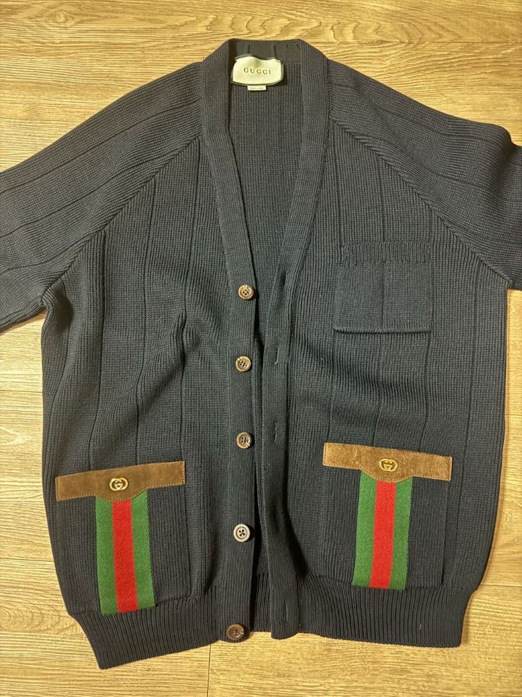 구찌 남성 가디건--1