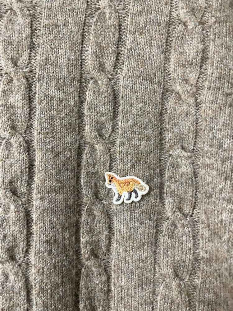 메종키츠네 케이블 니트 스웨터 이미지