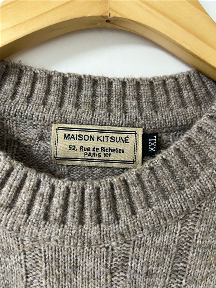 메종키츠네 케이블 니트 스웨터 이미지