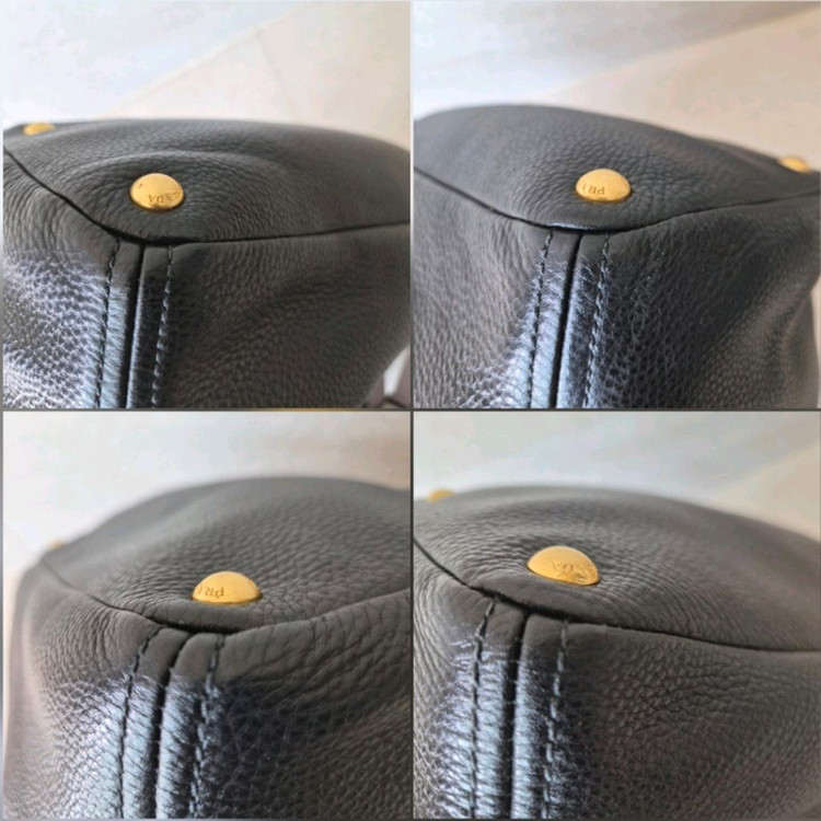 PRADA 프라다 다이노 레더 토트 BN2435 블랙 / 백화점구매 / A4수납 / 스트랩--6