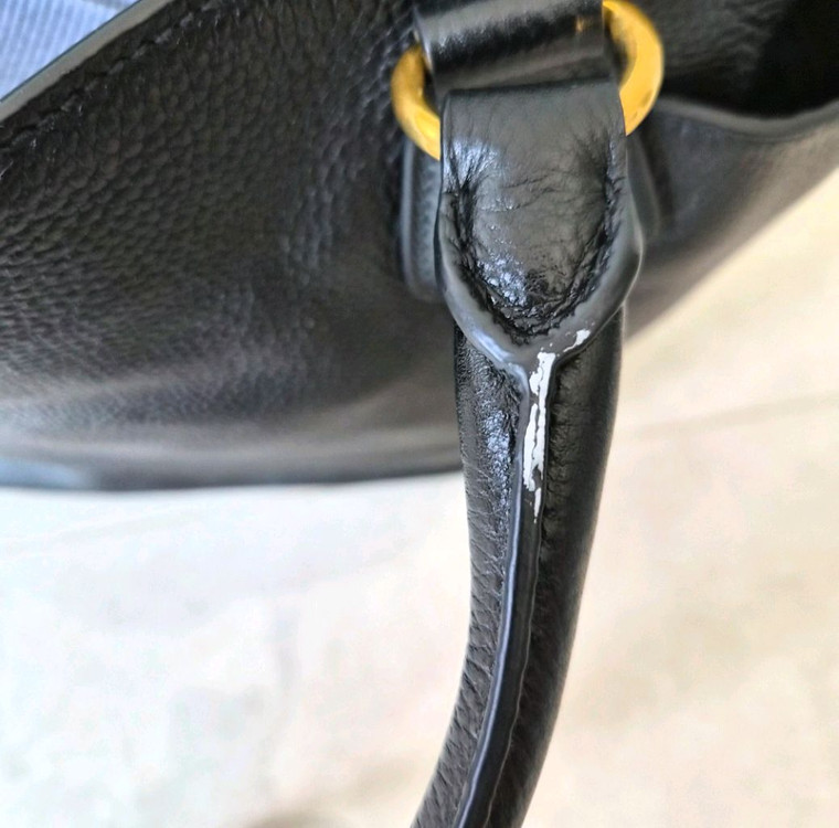 PRADA 프라다 다이노 레더 토트 BN2435 블랙 / 백화점구매 / A4수납 / 스트랩--9