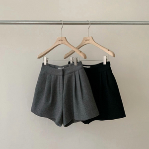 리에뜨 메르 울 핀턱 팬츠 블랙 m