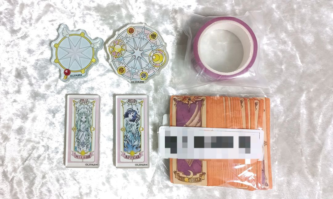 카드캡터체리 아크릴스티커 네장 + 마스킹테이프 + 미니스티커 이미지