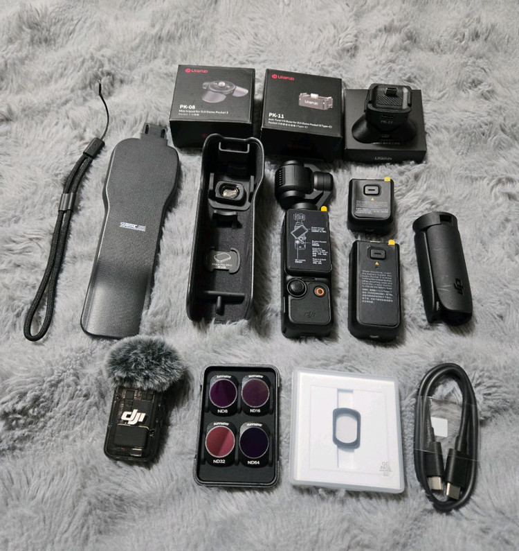 DJI 오즈모 포켓3 Creator Combo 풀세트 + 악세사리 올세트 / 케어남음--1