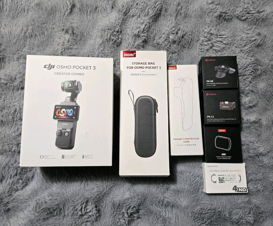 DJI 오즈모 포켓3 Creator Combo 풀세트 + 악세사리 올세트 / 케어남음--3