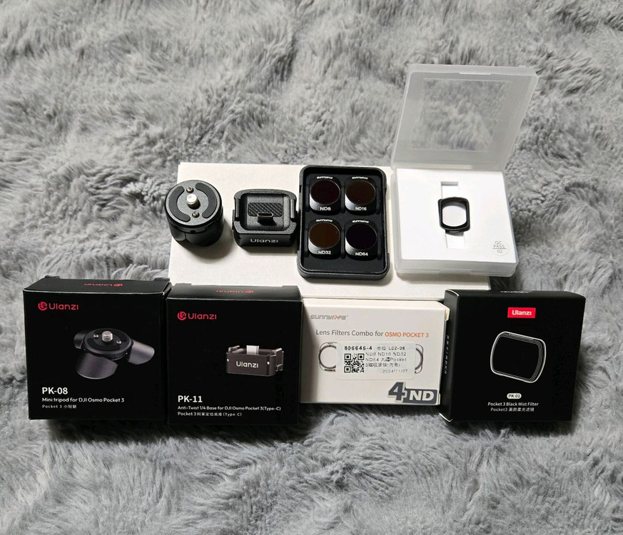 DJI 오즈모 포켓3 Creator Combo 풀세트 + 악세사리 올세트 / 케어남음--4