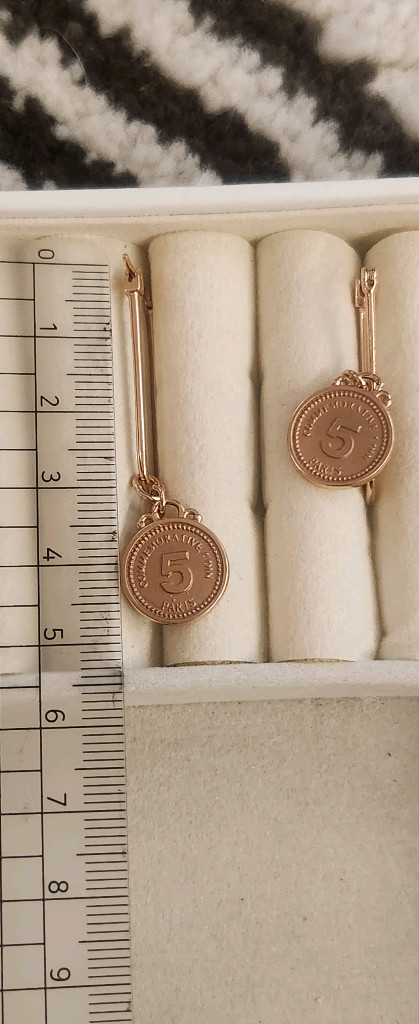 14k 로즈골드 귀걸이--2