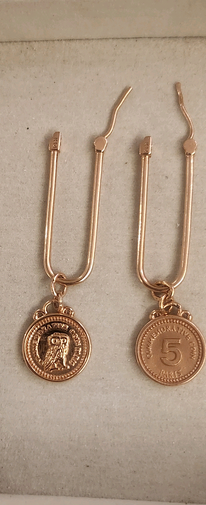 14k 로즈골드 귀걸이--3