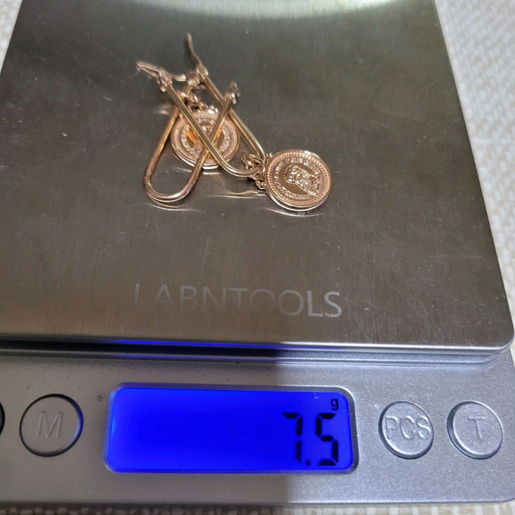 14k 로즈골드 귀걸이--4