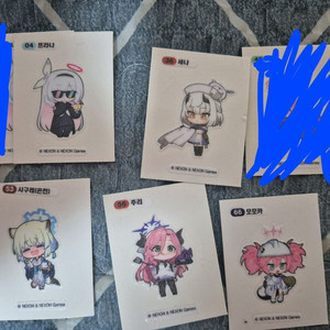 블루아카이브 gs25 콜라보 띠부씰 띠뿌씰 교환합니다 이미지