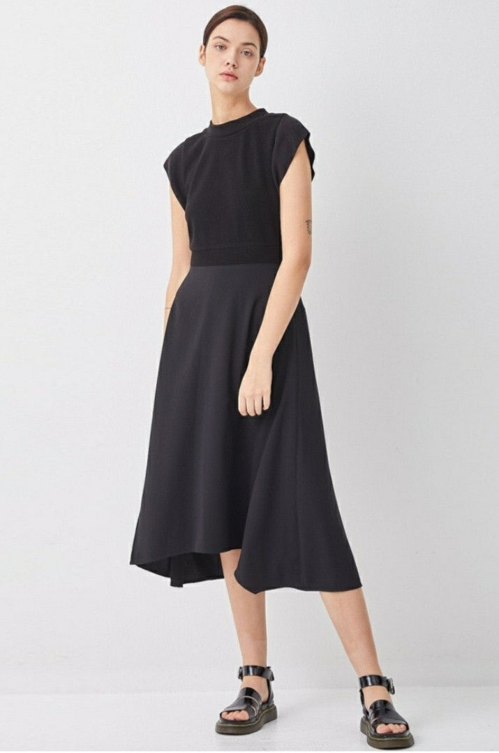 [새상품]보브(VOV) 숏슬리브 하이넥 배색 원피스 백화점신상 가격인하 (모델입은거보다 실물이 예쁜 원피스)--3