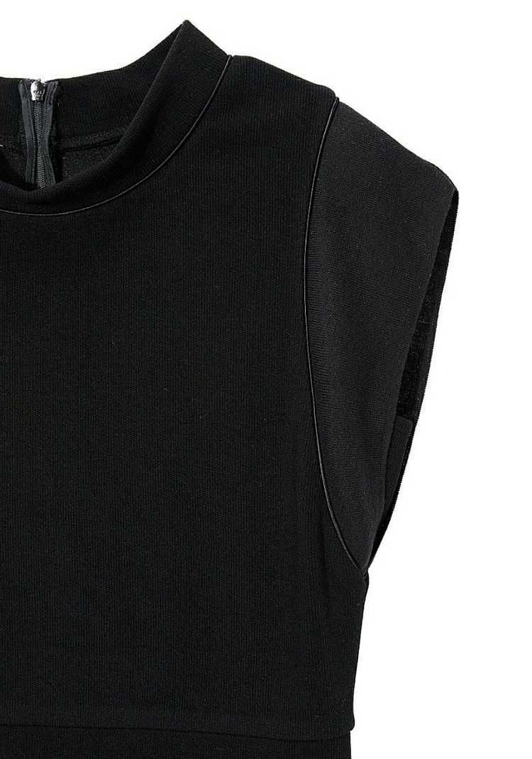 [새상품]보브(VOV) 숏슬리브 하이넥 배색 원피스 백화점신상 가격인하 (모델입은거보다 실물이 예쁜 원피스)--4