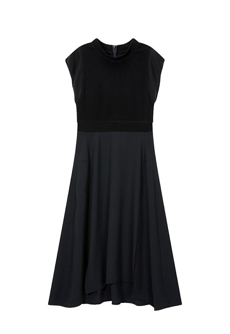 [새상품]보브(VOV) 숏슬리브 하이넥 배색 원피스 백화점신상 가격인하 (모델입은거보다 실물이 예쁜 원피스)--7