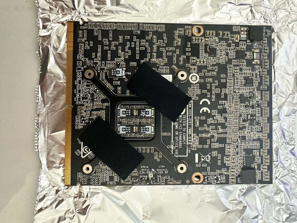 노트북용 그래픽카드 GTX 1070 MXM 이미지