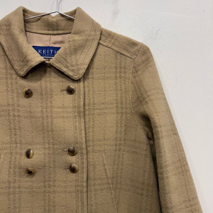 KEITH 런던 꾸레쥬 버튼 카라 울자켓