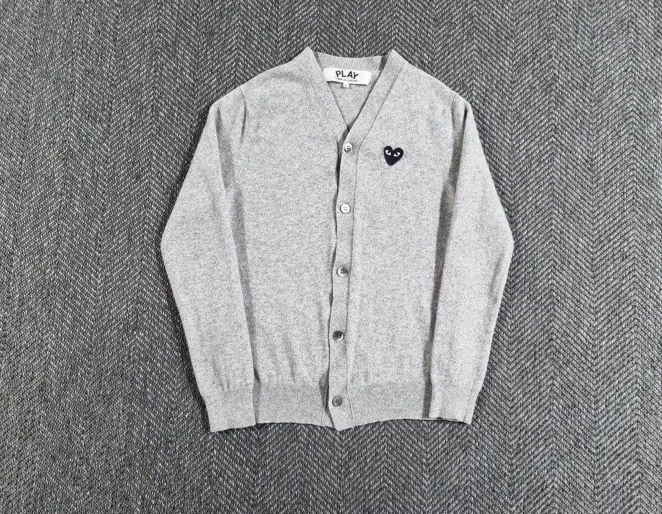 꼼데가르송 블랙 와펜 가디건--0