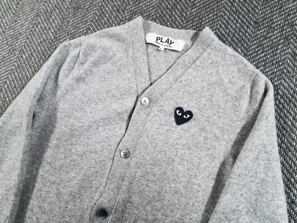 꼼데가르송 블랙 와펜 가디건--2