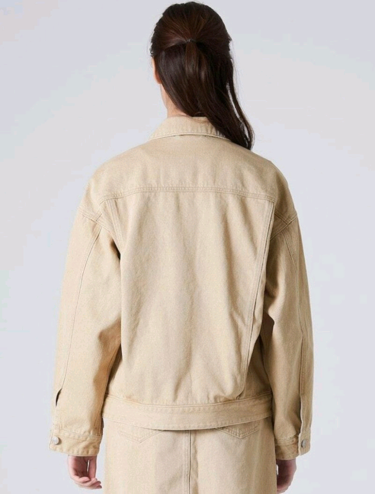 에잇세컨즈 베이지 코튼 면자켓 아메카지 데님자켓 트러커 / 매니크 블랙업 어텀 데일리쥬 베이델리 바온 커먼유니크 이미지