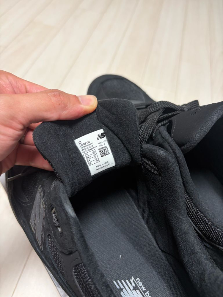 280)뉴발란스992 트리플블랙--3