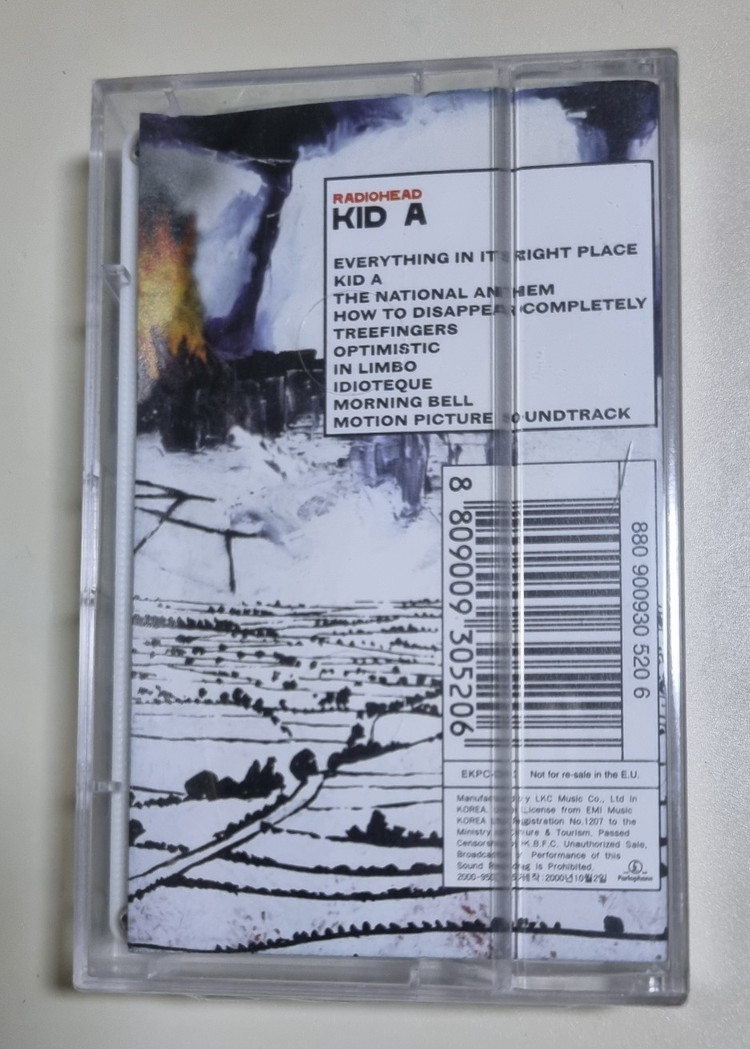 라디오헤드 Kid A / 미개봉 카세트테이프--1