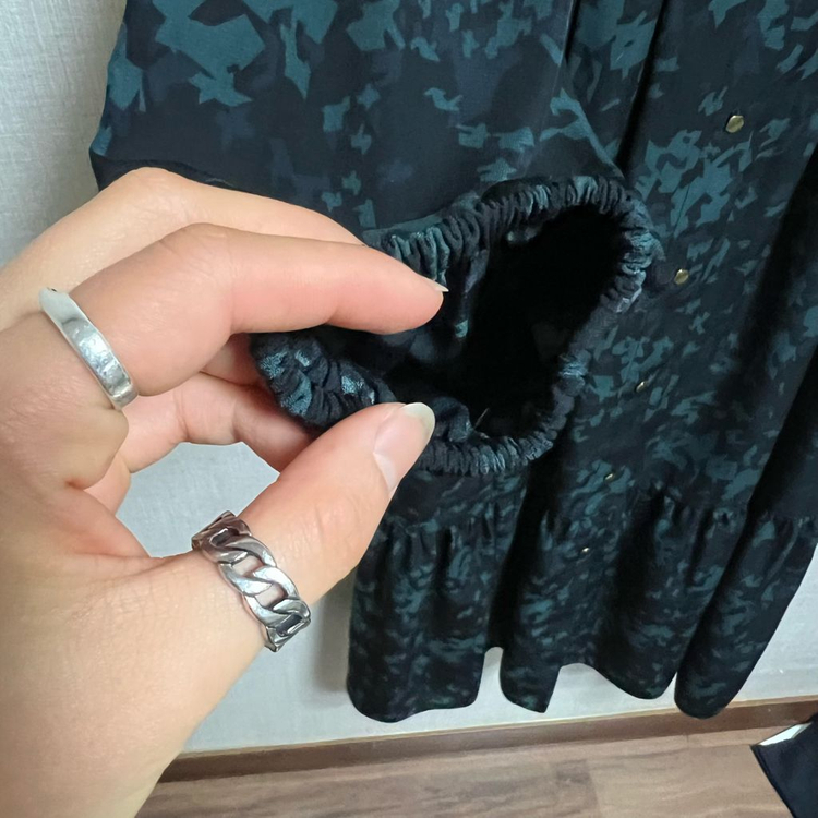 칼라거펠트 프릴 롱원피스(55) 이미지