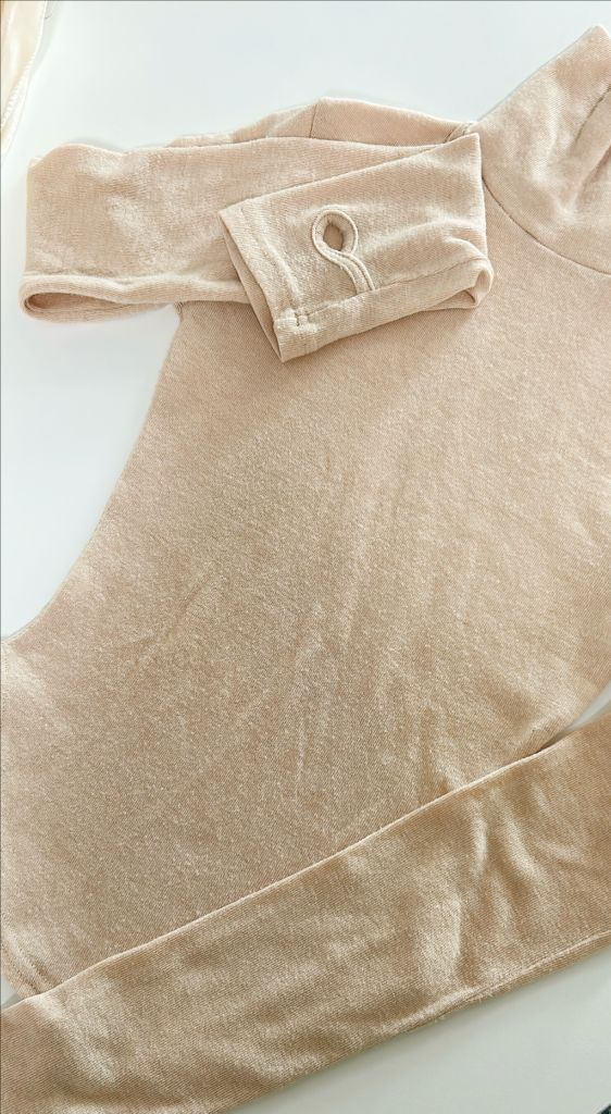 울 기모 워머 폴라 롱 슬리브리스 티셔츠 이미지