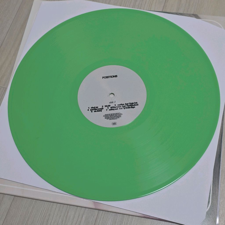 아리아나 그란데 Ariana Grande - positions 그린 컬러 LP--1