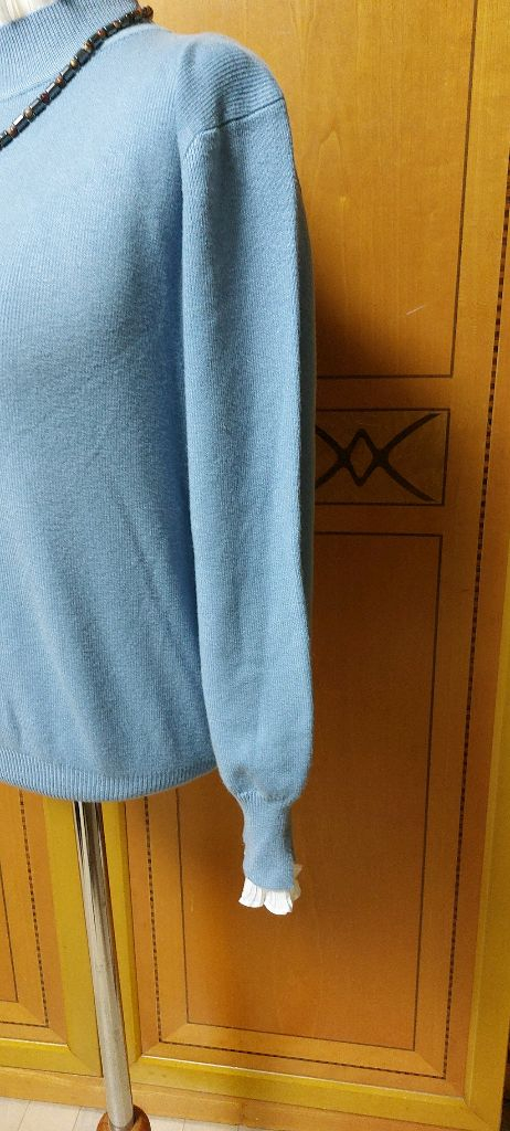 플리츠 목도리 니트 이미지