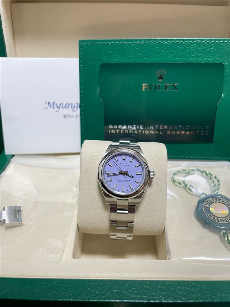 새상품 선물용 롤렉스 276200 오피28 라벤더판 판매합니다~~--3