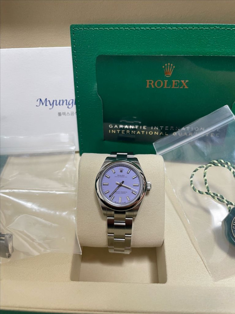 새상품 선물용 롤렉스 276200 오피28 라벤더판 판매합니다~~--6
