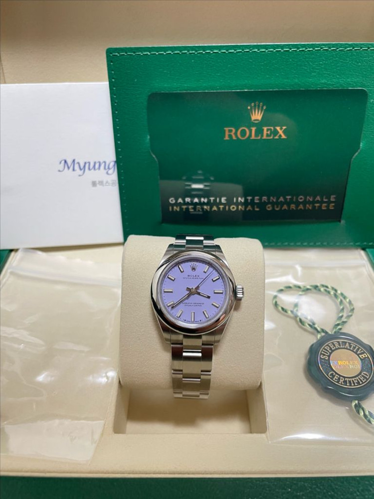 새상품 선물용 롤렉스 276200 오피28 라벤더판 판매합니다~~--9
