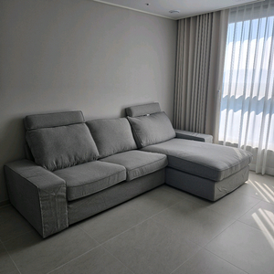 이케아 쉬비크 3인용 패브릭 카우치 소파