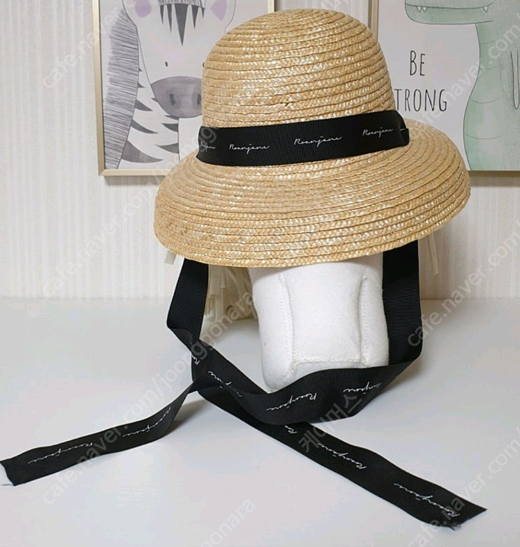 로아앤제인 레터링 밀짚모자 이미지