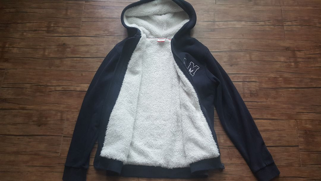 85 140 145 150 퍼 후드 가디건 져지 트레이닝점퍼 가디건 후드티 이미지