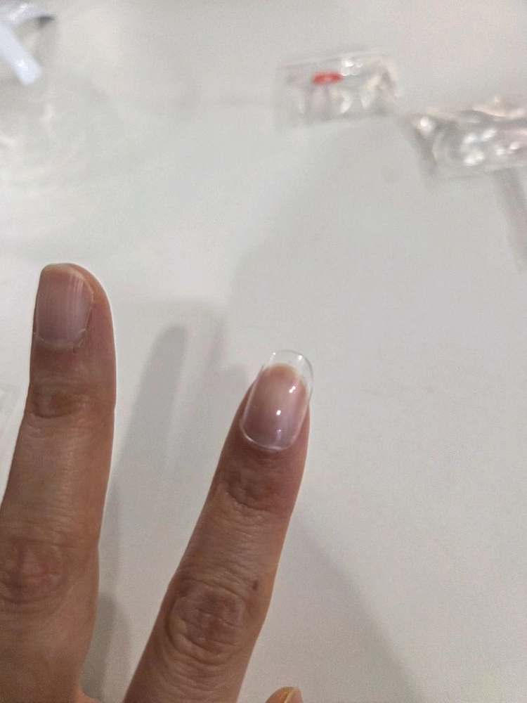 숏오발 클리어 네일팁 3호 이미지