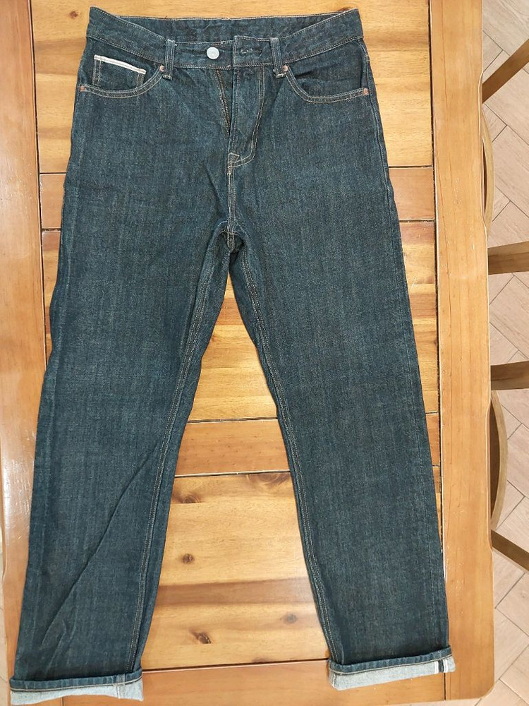 스파오 레귤러 스트레이트 셀비지 데님팬츠 28, 30 사이즈 두 벌 일괄 택포2만 이미지