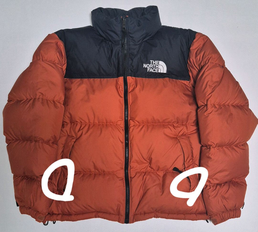 (M/95) 노스페이스 눕시 패딩 오렌지 구스 다운 이미지