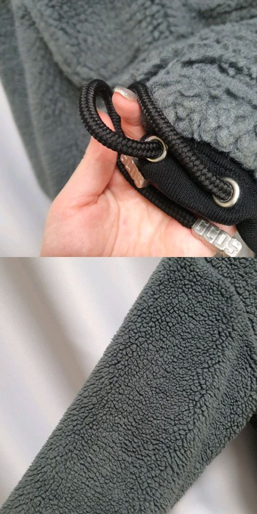 GCDS 포켓 퍼 뽀글이 아노락 후드 자켓--5