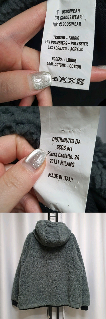 GCDS 포켓 퍼 뽀글이 아노락 후드 자켓--7