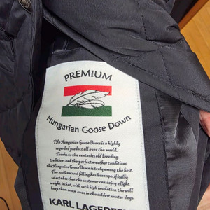 여성 칼라거펠트 프리미엄 구스다운 패딩점퍼 이미지