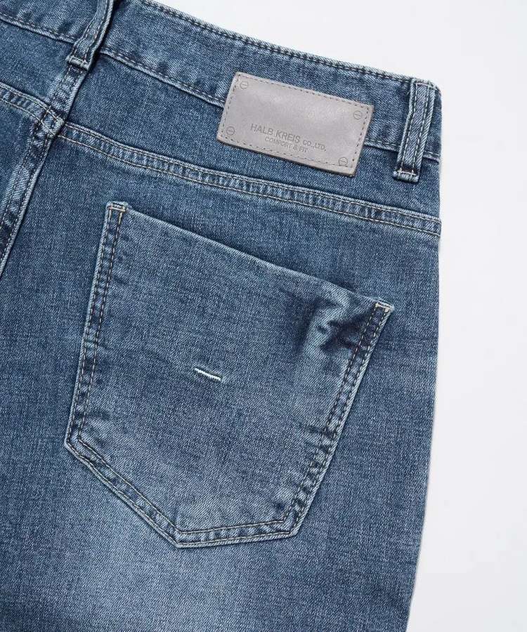 [새상품] 남성 하프크라이즈 청바지 데님 팬츠--4
