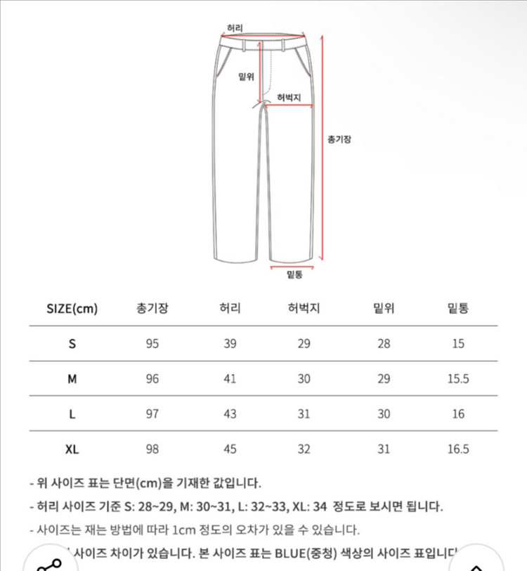 [새상품] 남성 하프크라이즈 청바지 데님 팬츠--6