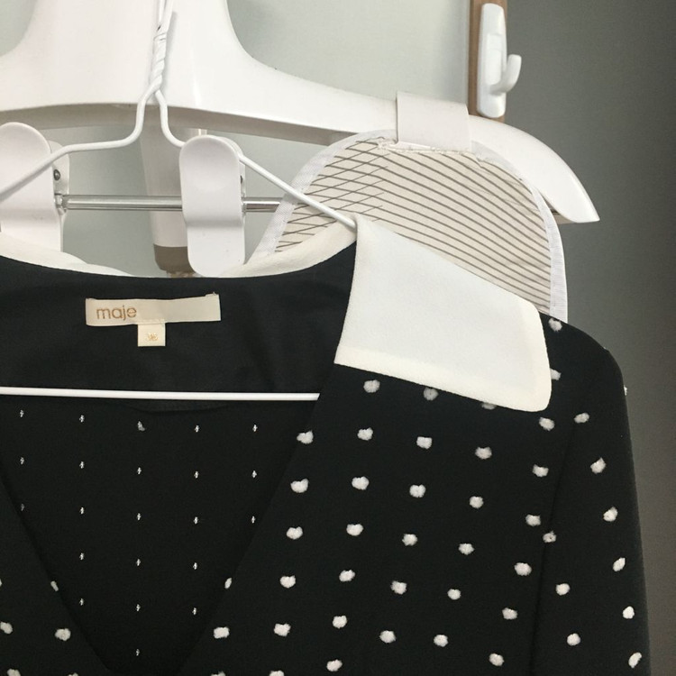 MAJE 마쥬 폴카 도트 미니 드레스 원피스 36--2