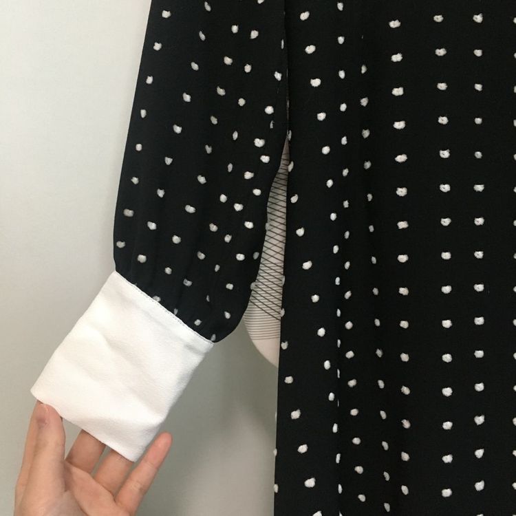 MAJE 마쥬 폴카 도트 미니 드레스 원피스 36--3